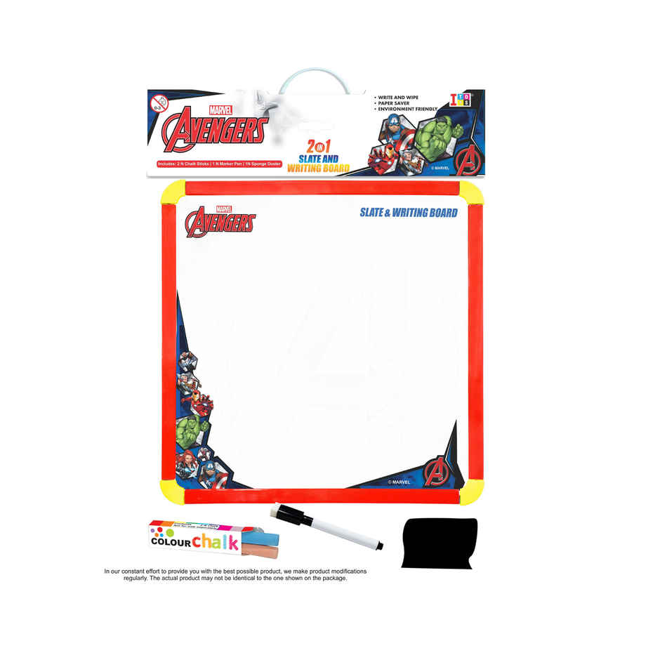 2 In 1 Slate & Writing Board-Avenger (Assorted) 0xc0035f9978 (Assorted)