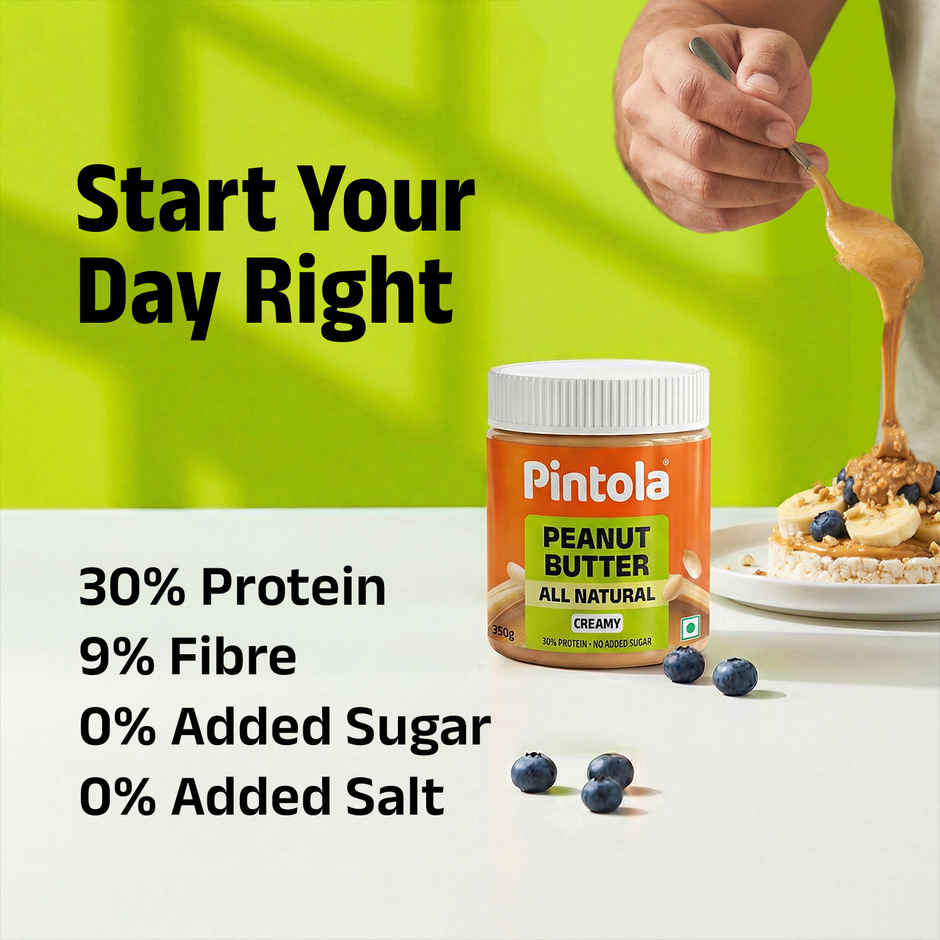 Pintola All Natural Peanut Butter Creamy | Unsweetened