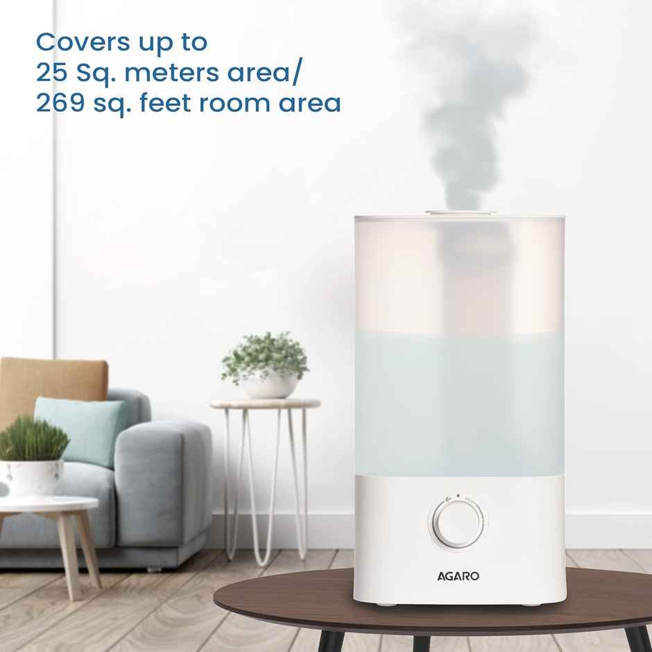 Agaro Breeze Cool Mist Ultrasonic Aroma Diffuser Support Essential Oil 2.5L Top Fill For Bedroom