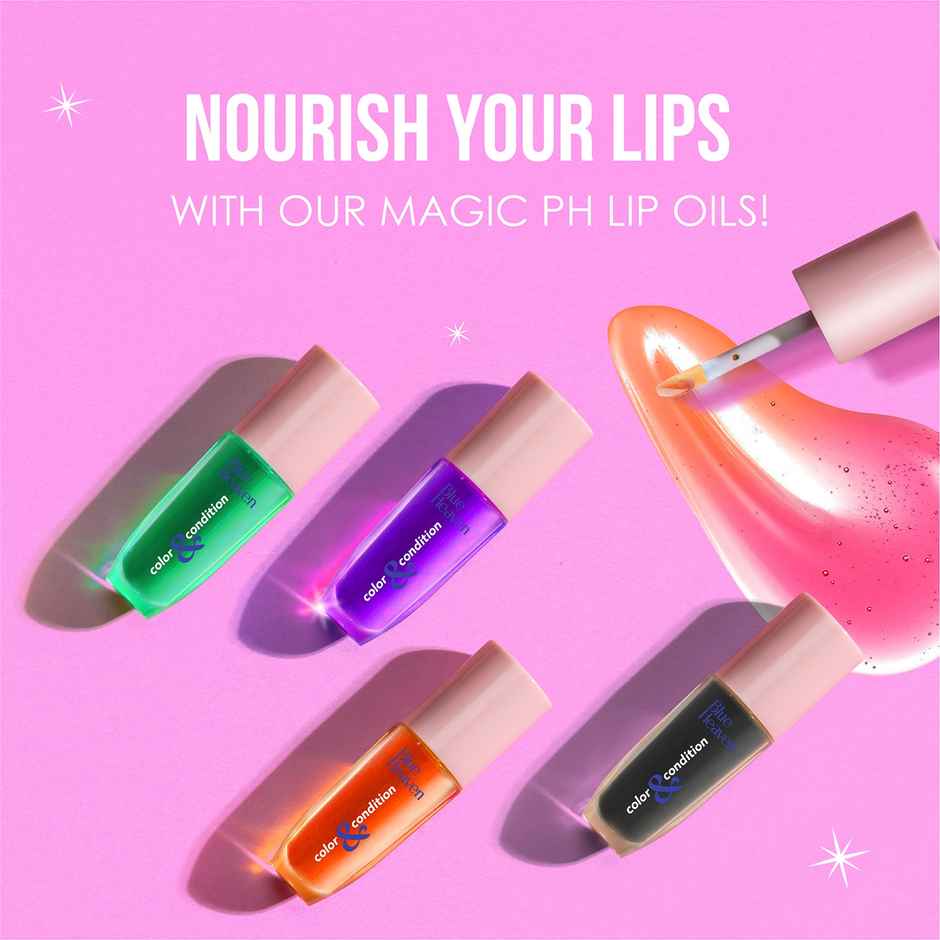 Blue Heaven Color & Condition Lip Oil | Purple Sorcerer