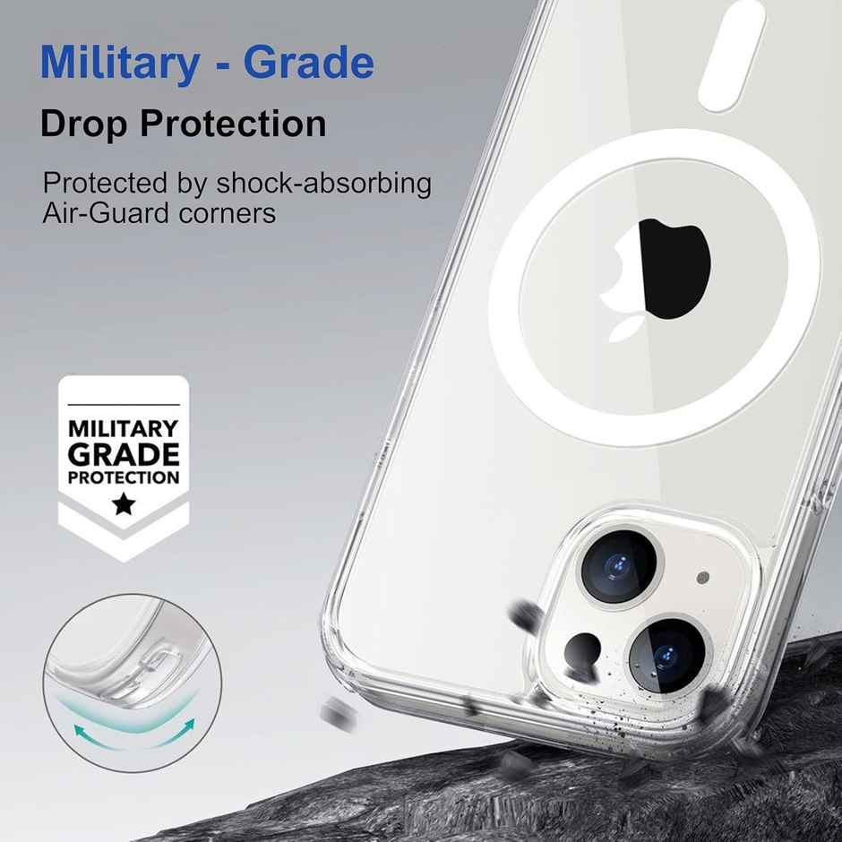 Zapcase Back Cover for Apple iPhone 14 | MagSafe-Clear