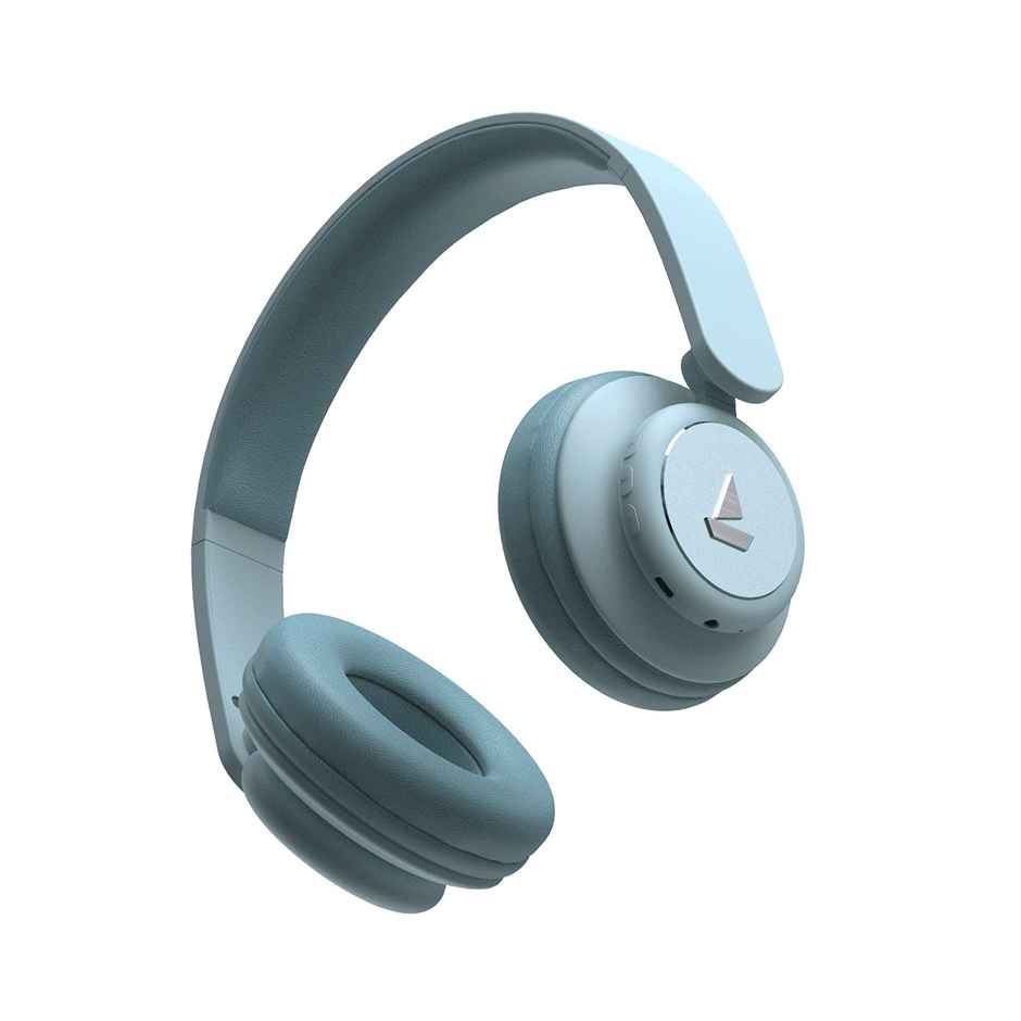 boAt Rockerz 450 On Ear BT Headphones with 15H Playtime, 40mm Drivers & Integrated Controls (Aqua Blue)