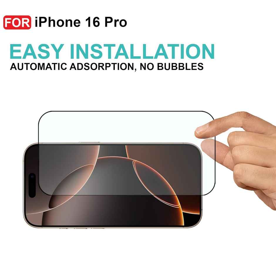 Artistque Tempered Glass for iPhone 16 Pro Screen Protector Guard
