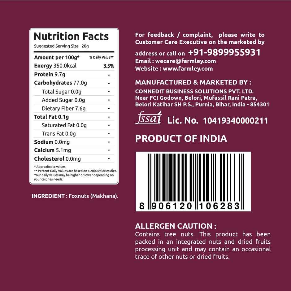 Farmley Prasadam Makhana | Foxnuts