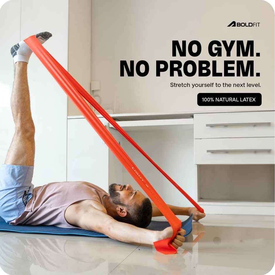 Boldfit Resistance Bands For Workout Pilate Bands Red, Blue, Black 3Set