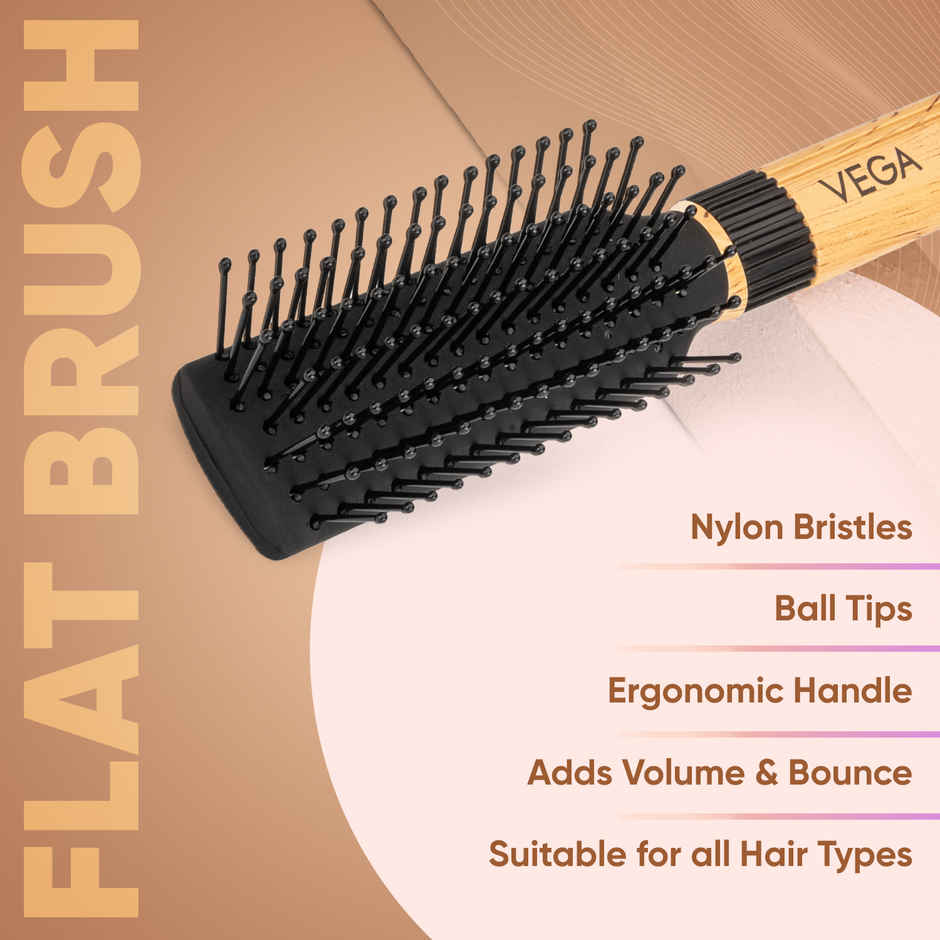 VEGA Mini Flat Hair Brush For Men And Women