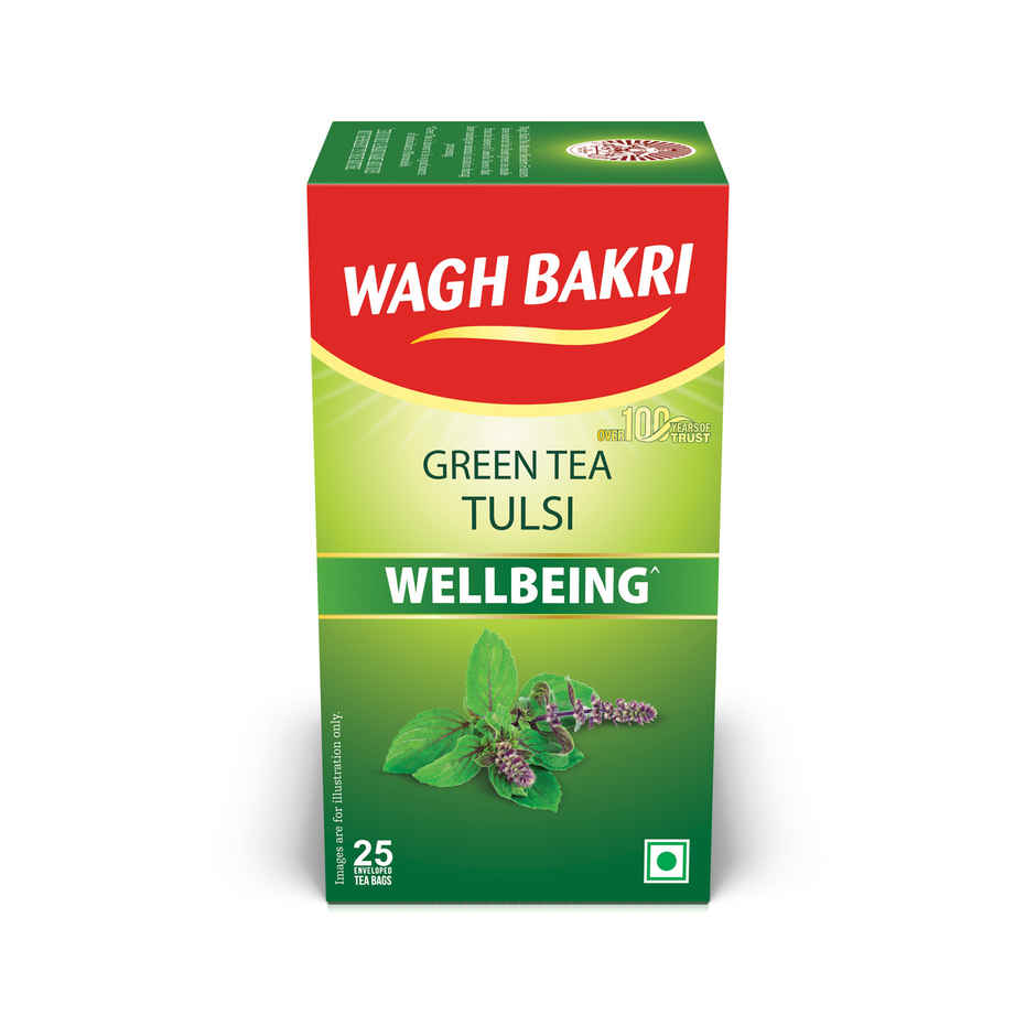 Wagh Bakri Tulsi Basil Green Tea