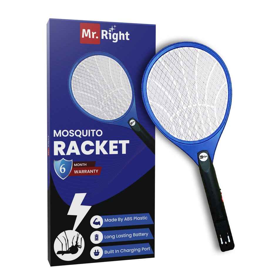 Mr. Right Rechargeable Mosquito Racket | Long Lasting Rechargeable Battery