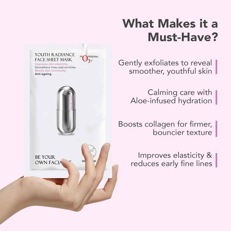 O3+ Youth Radiance Face Sheet Mask