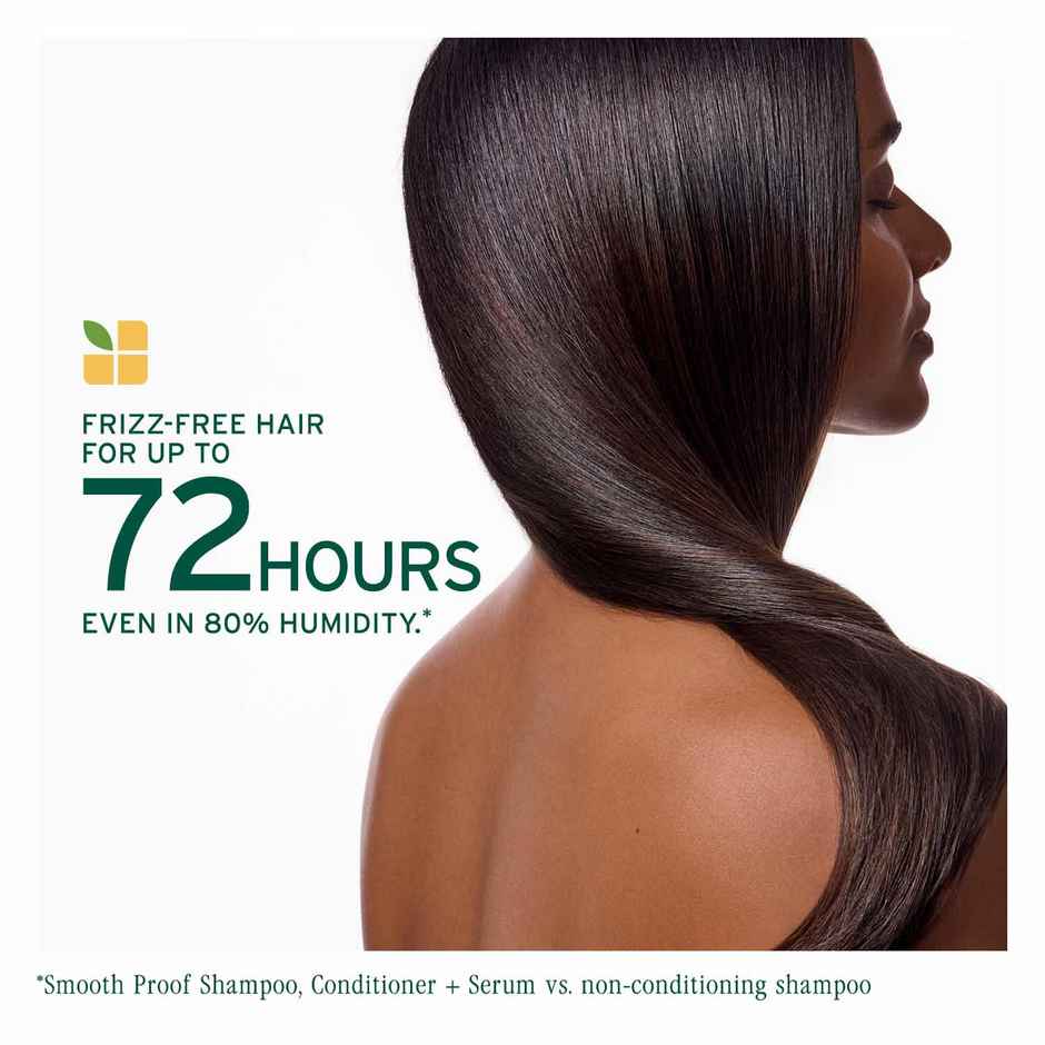 Biolage Smoothproof Anti-Frizz Shampoo with Camellia oil and Glycerin for 72HR Frizz Control
