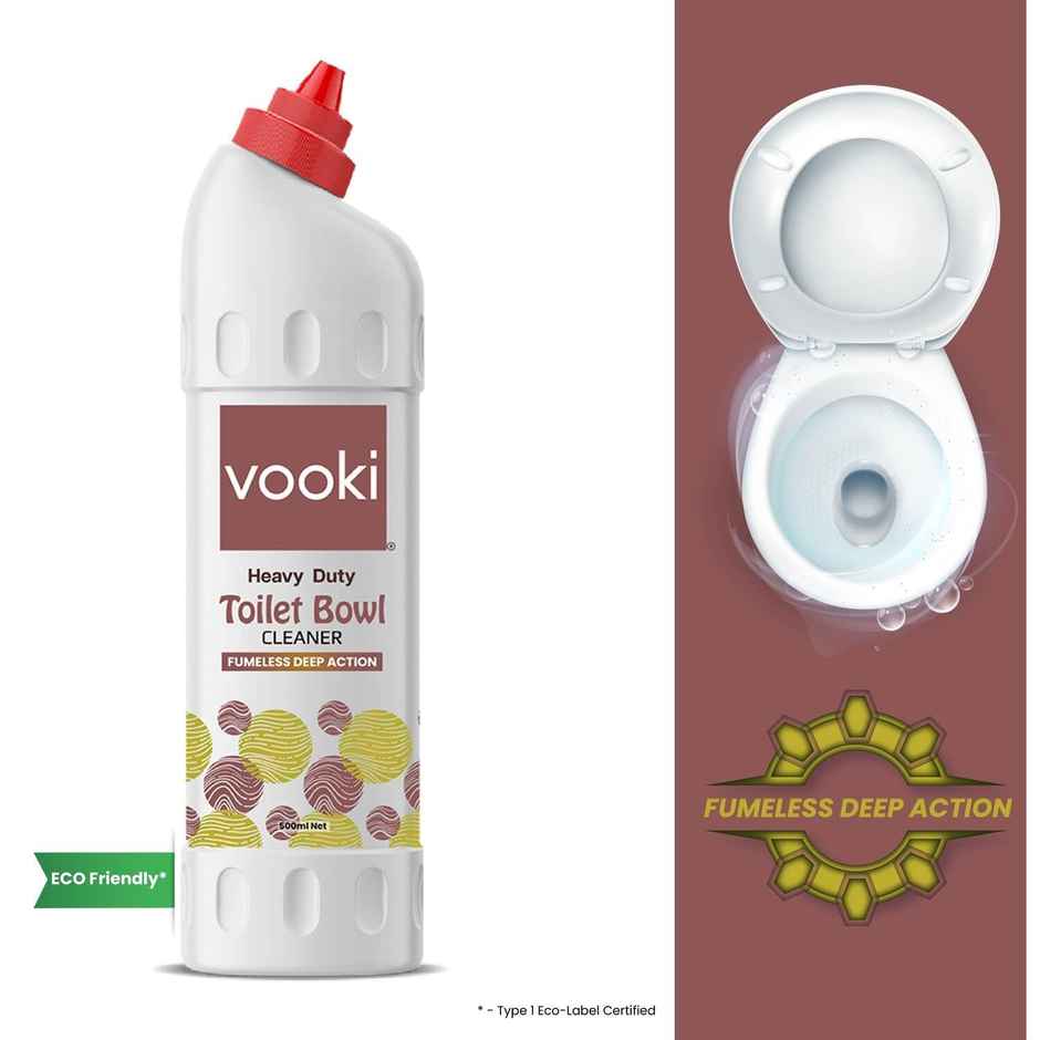 Vooki Heavy Duty Toilet Bowl Cleaner | Fumeless Deep Action Liquid