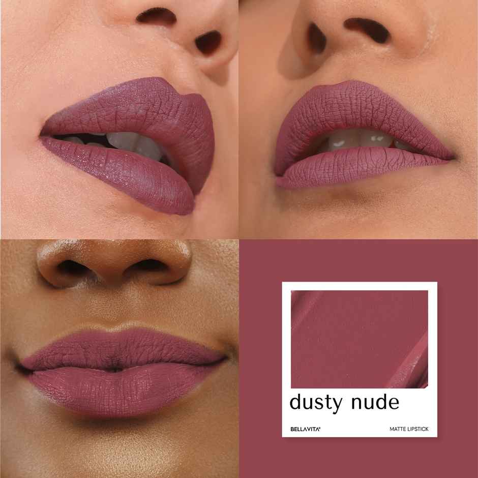 Bella Vita Kiss|Proof Liquid Lipstick Intense Moisturisation | Dusty Nude