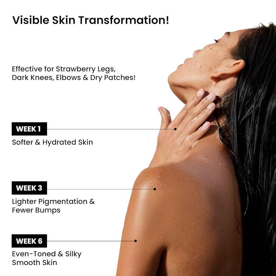 Wild Oak Vanilla Sugar Body Scrub Ultra Hydrating & Moisturising Tan Removal & Strawberry Skin