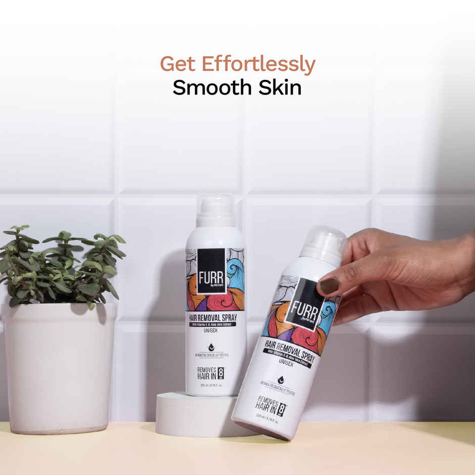 FURR By Pee Safe Unisex Hair Removal Spray | Quick & Easy Hair Removal for Body