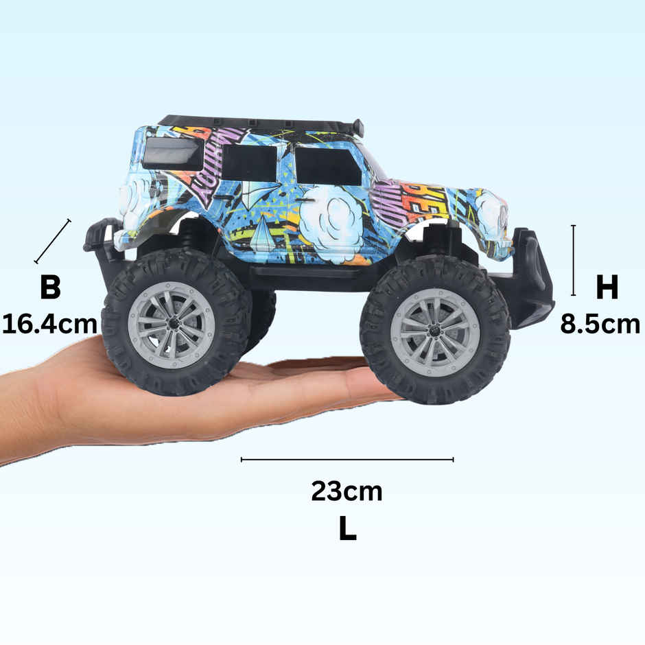 Race N Roll Off Roader Rechargeable Remote Control Monster Truck - For Graffiti