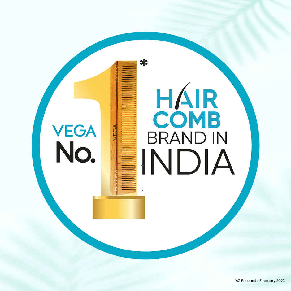 VEGA Tail Comb-Rat Tail Comb- Long Head With Long Tail For Men And Women | All Hair Types | 1272