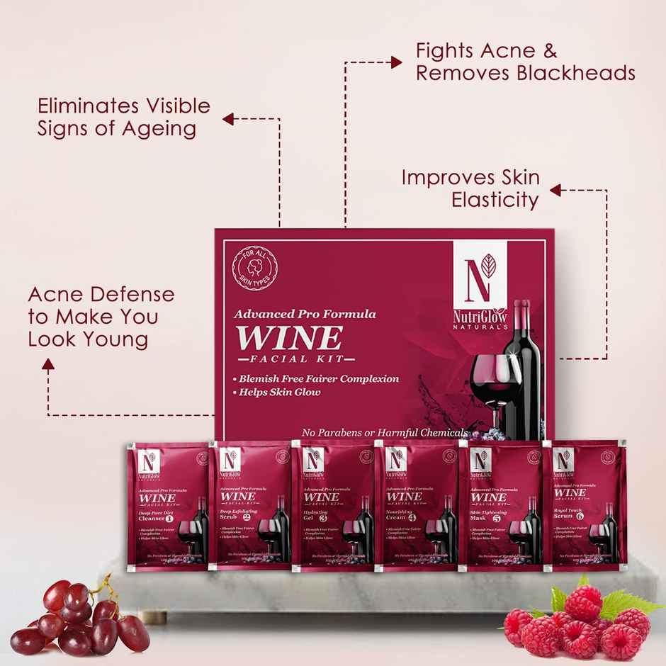 NutriGlow Natural's Advanced Pro Formula Wine Facial Kit