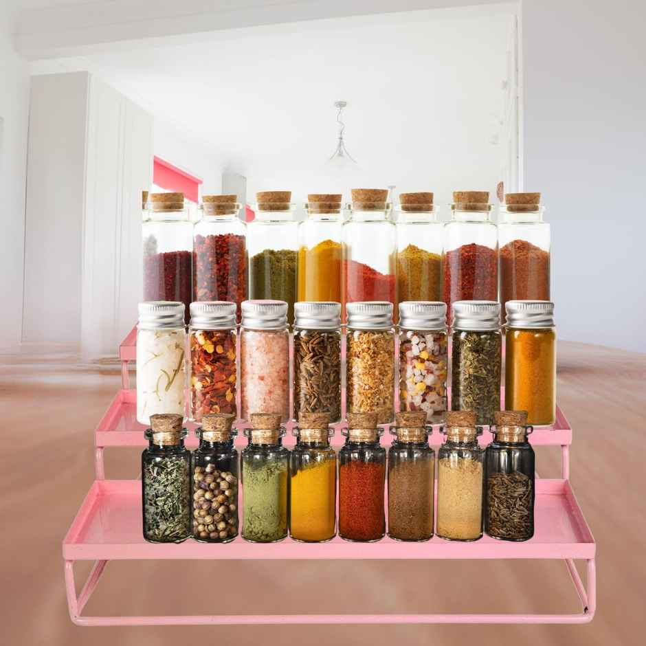 Go Hooked 3-Tier Step Standing Rack | Pink