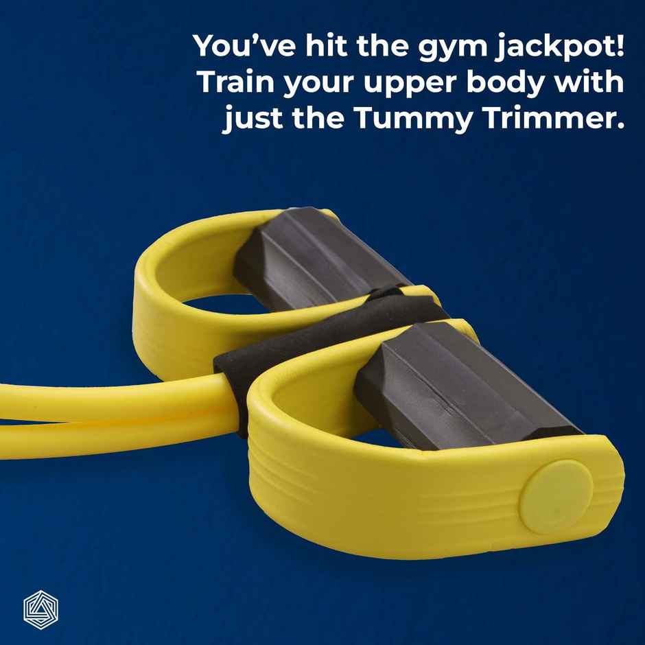 Boldfit Rubber Tummy Trimmer For Waist Fat Buster Abs Exercise - Yellow