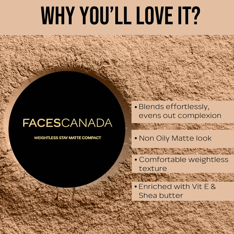 Faces Canada Compact Powder - Natural | Blends Effortlessly