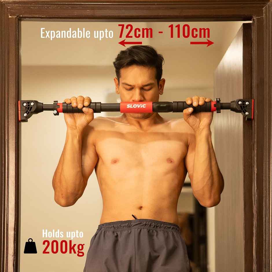 Slovic Doorway Expandable Pull Up Bar for Home Workout & Upper Body Strength