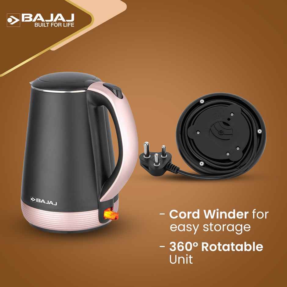 Bajaj KTP 1.7 Ltr Electric Kettle,Gold