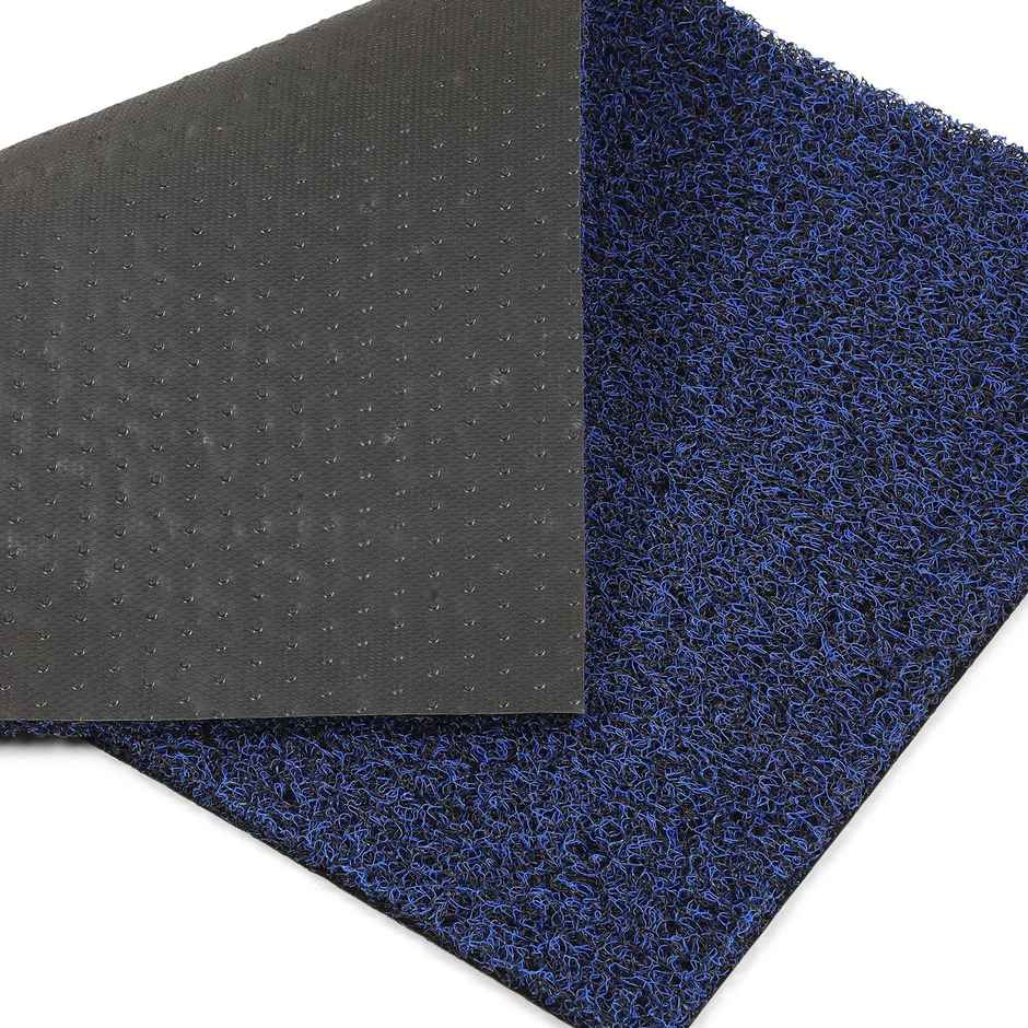 Status Milange PVC Anti-Skid Noodle Door Mat | 40 x 60 cm | Navy Blue