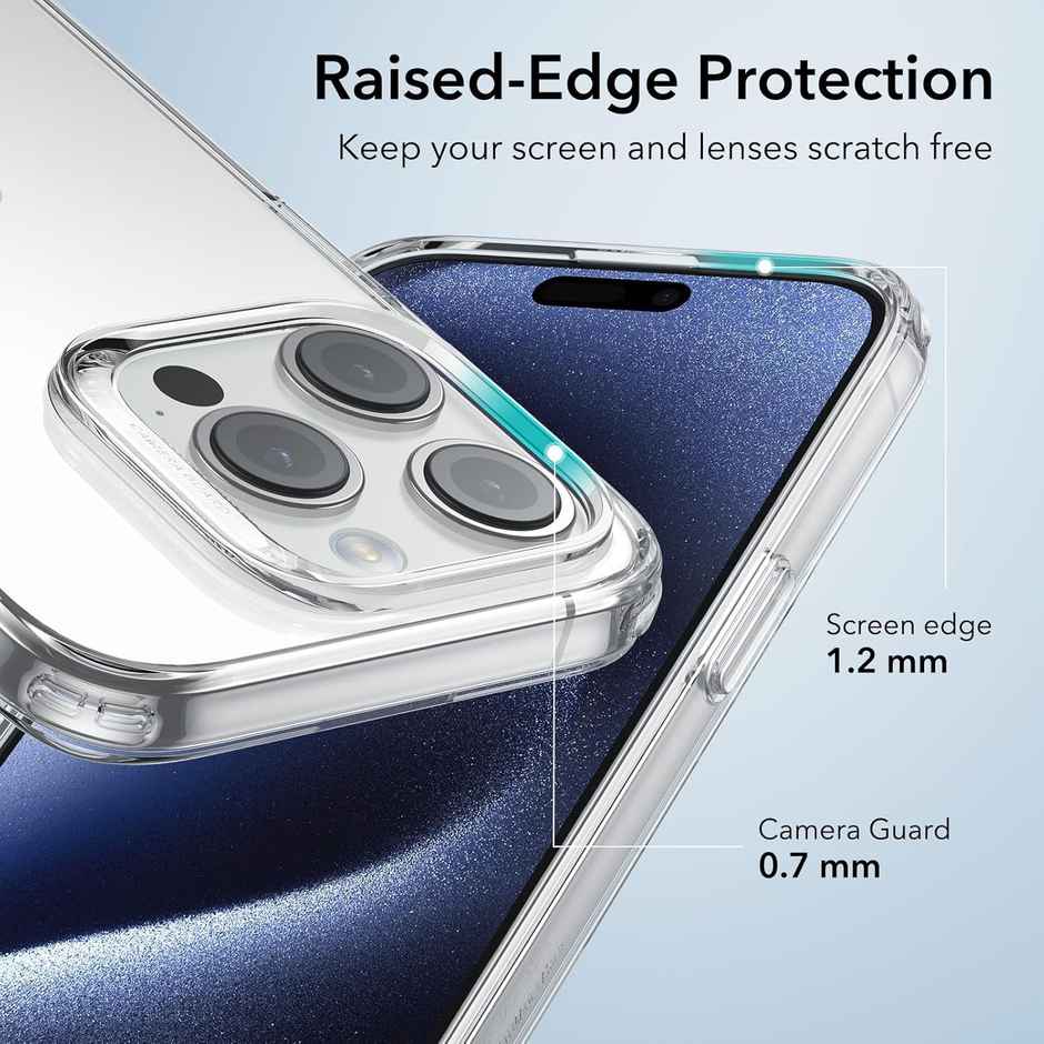 Ohonesty Clear Case | Shockproof Thin Cover for iPhone 15 Pro