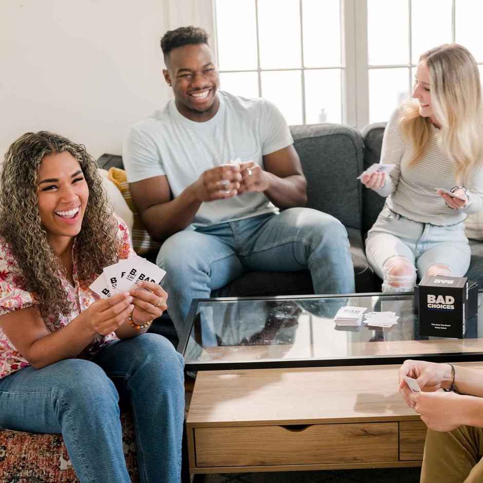Awestuffs Bad Choices Party Card Game for Adults Ages 17 Years and Up