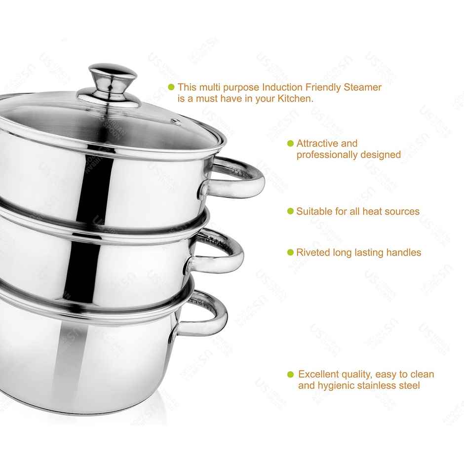 BAY6 Steamer 3 tier (encapsulated bottom) - 18 cm