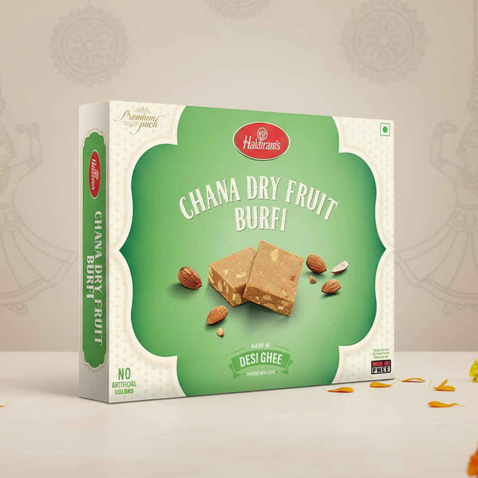 Desi Ghee Chana Dry Fruit Burfi by Haldiram's