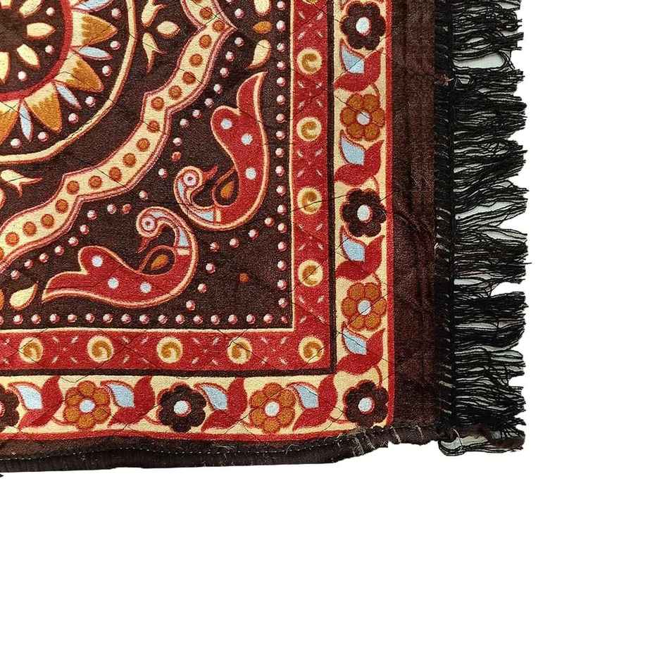 Elegant Weavers Square Aasan Mat | Pack of 2 | Brown