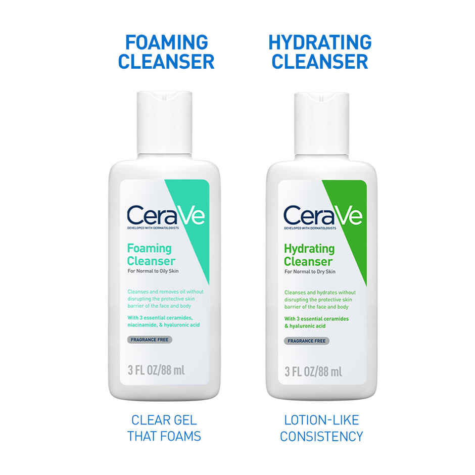 CeraVe Foaming Cleanser Face Wash For Oily Skin With Hyaluronic Acid, Ceramides & Niacinamide