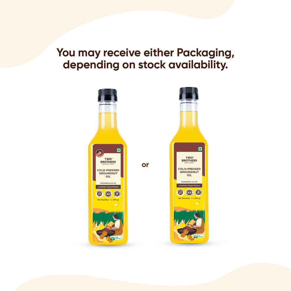 Two Brothers Groundnut Oil Cold-Pressed Single-Filtered