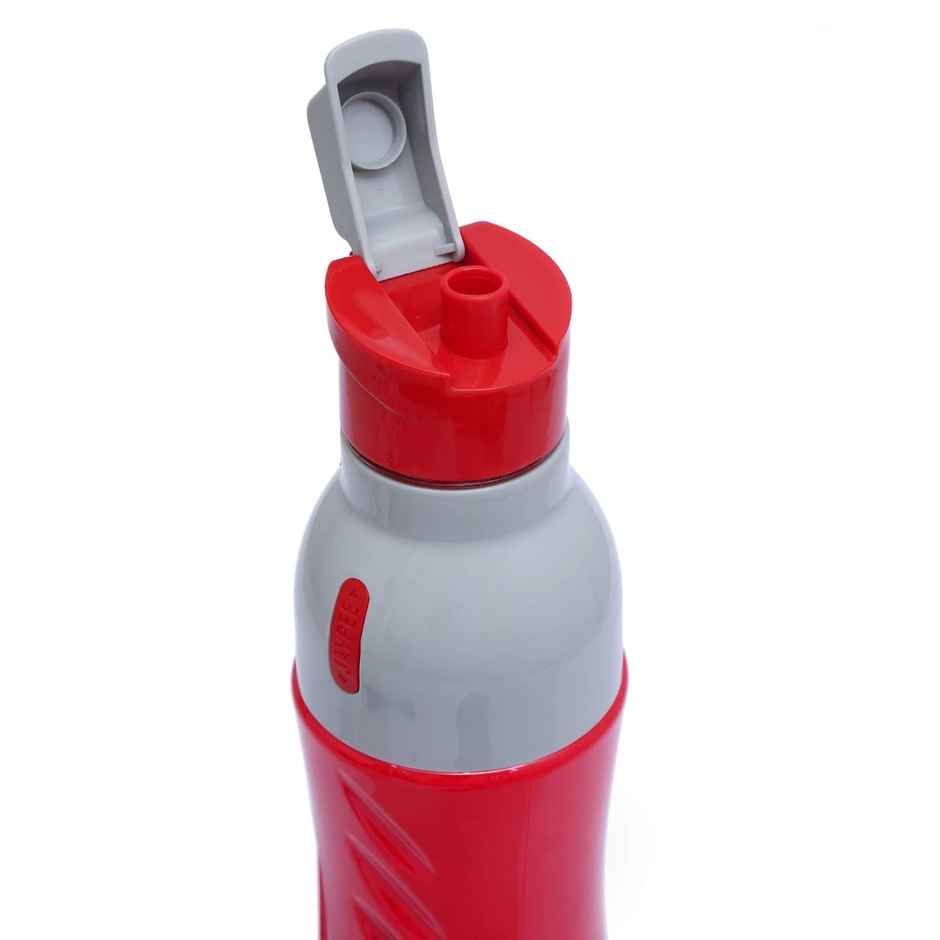 Jaypee Googly PU Insulated Fliptop Sipper Lid Water Bottle for kids | Red | 650ml
