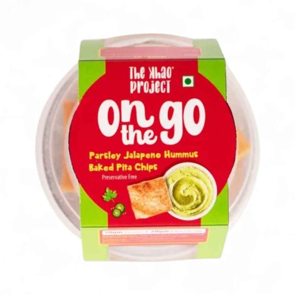 The Khao Project On the Go Parsley Jalapeno Hummus Combo