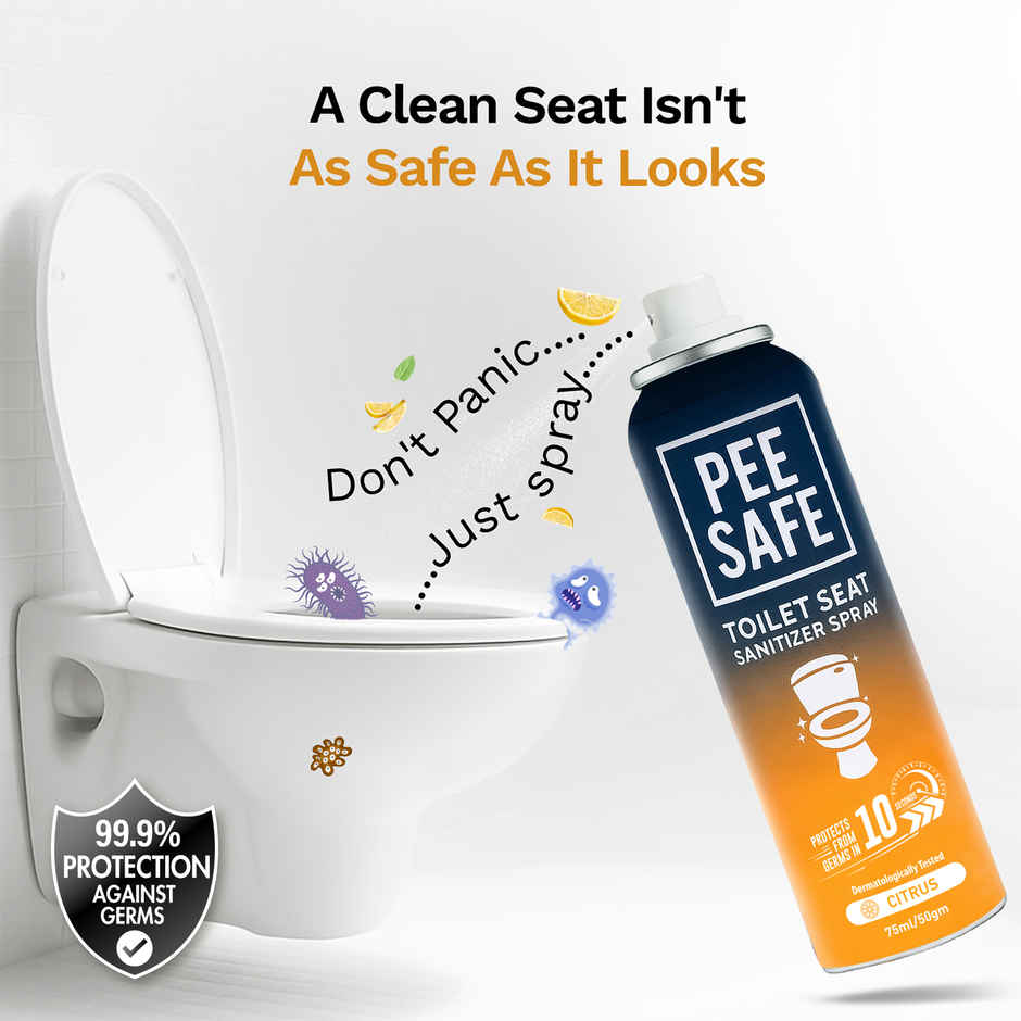 Pee Safe Toilet Seat Sanitizer Spray (Citrus)