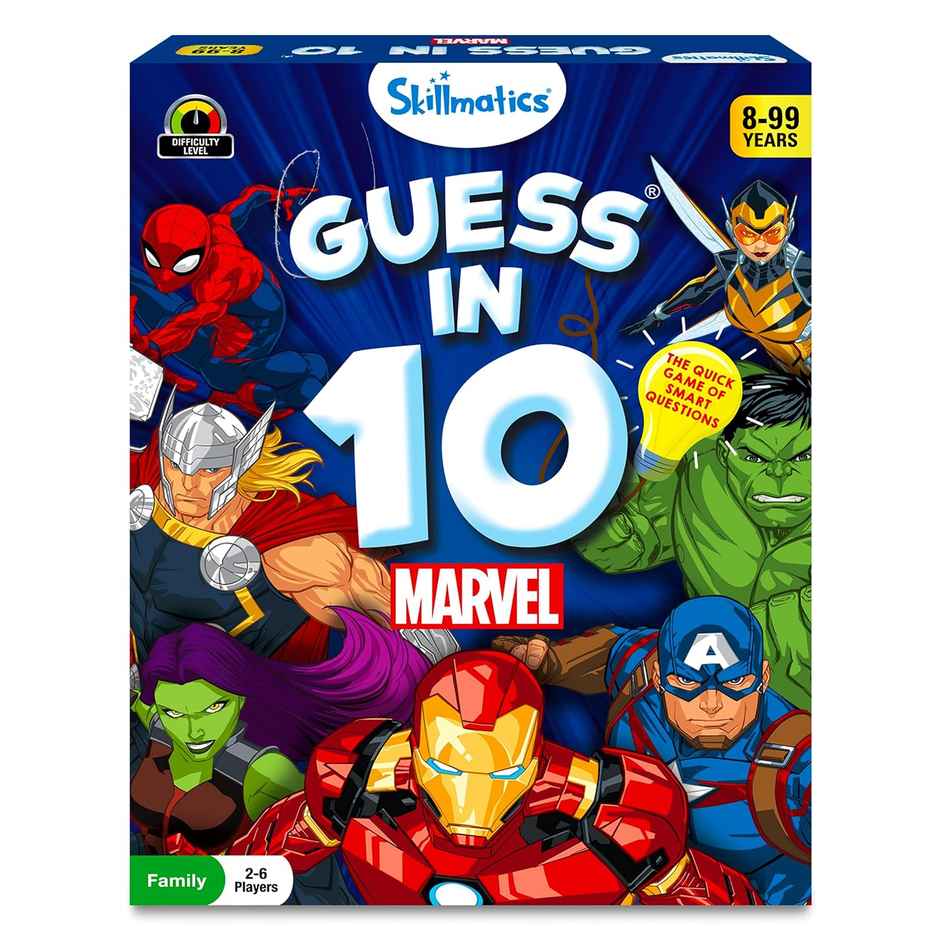 Skillmatics Guess In 10 Marvel Edition Card Game (8+ Years)