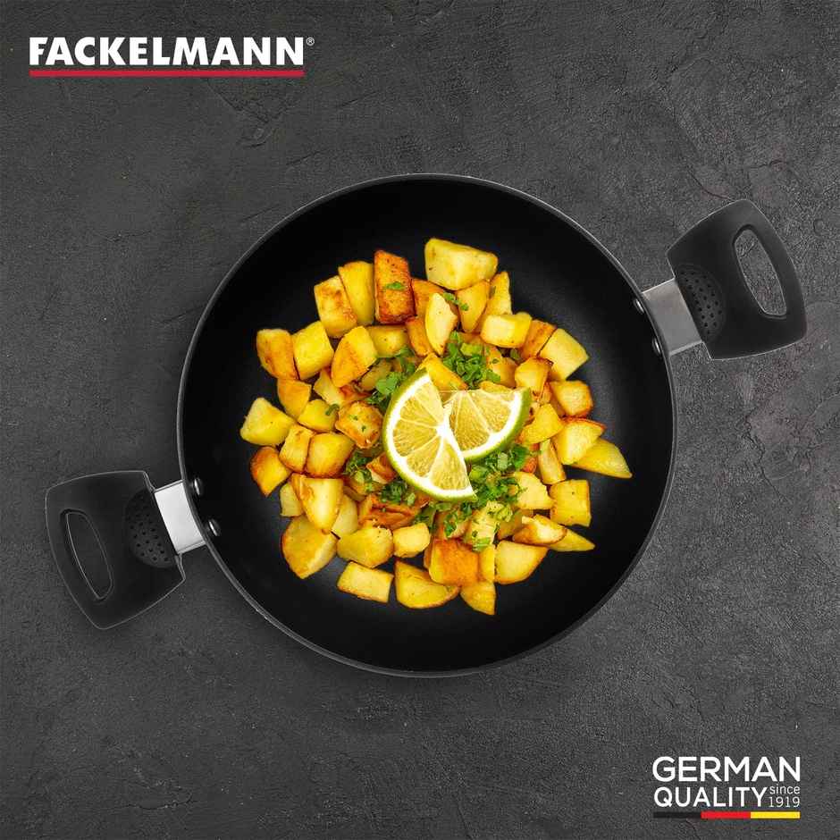 Fackelmann Cologne Kadai With Glass Lid 24 cm