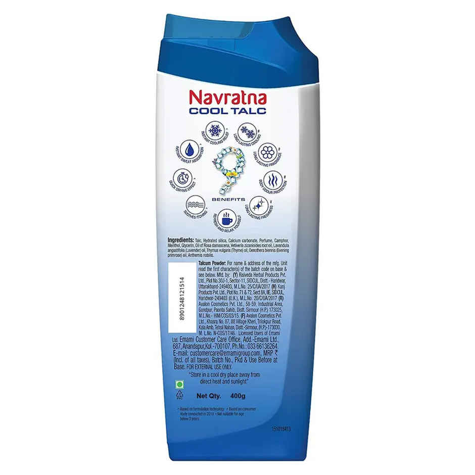 Navratna Cool Talc - Mint Fresh