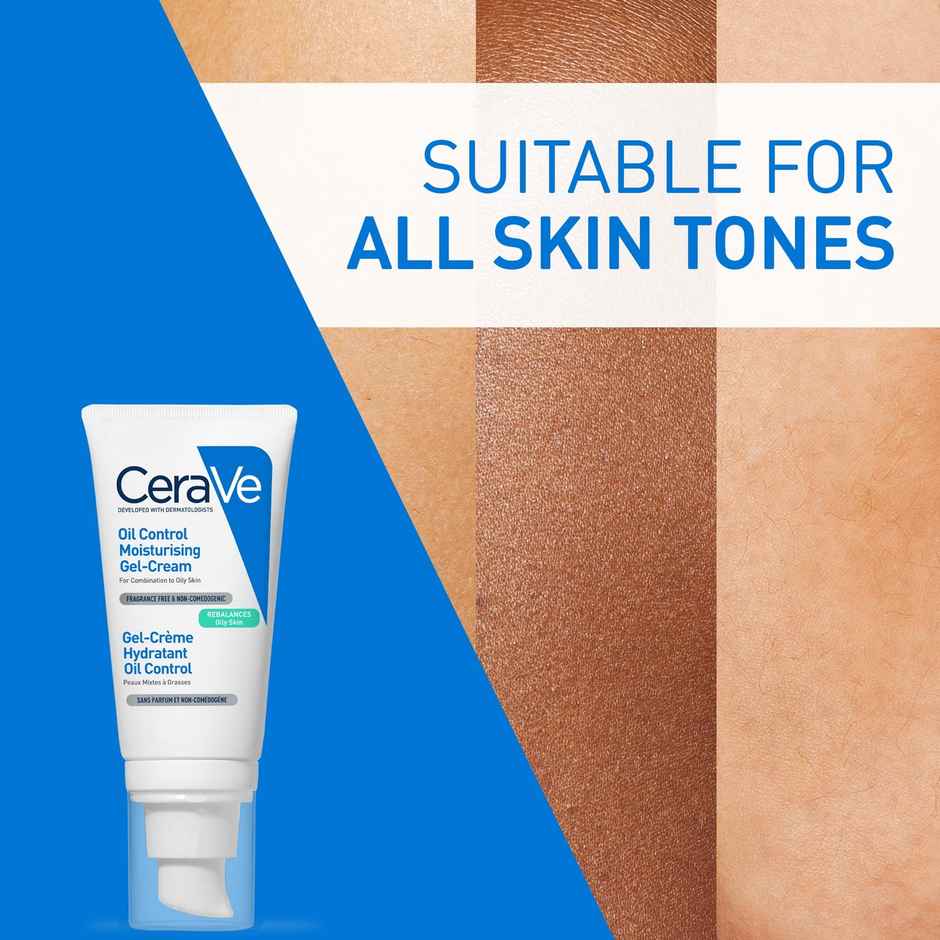 CeraVe Oil Control Gel-Cream Lightweight Moisturizer For Oily & Combination Skin With Shine Control