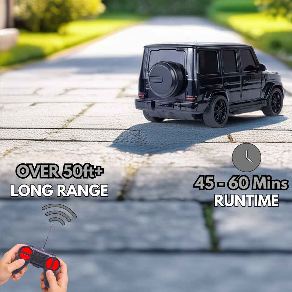 Race N Roll Hi Speed Rechargeable Remote Control Car 1:24 | G Wag Black
