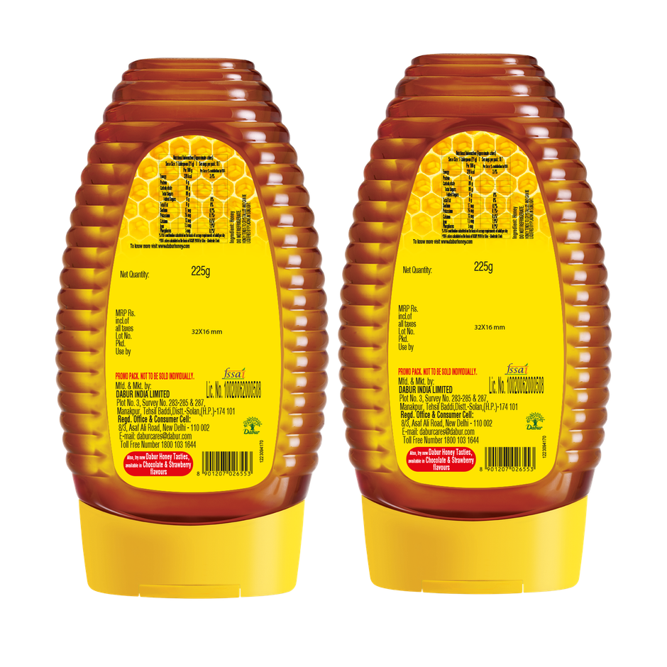Dabur Honey Squeezy | Totally Pure | World's No.1 Honey Brand | Buy 1 Get 1 Free