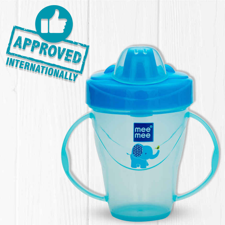 Mee Mee Baby Sipper Cup |Anti-Spill Feeding Bottle | Lightweight & BPA Free, Blue