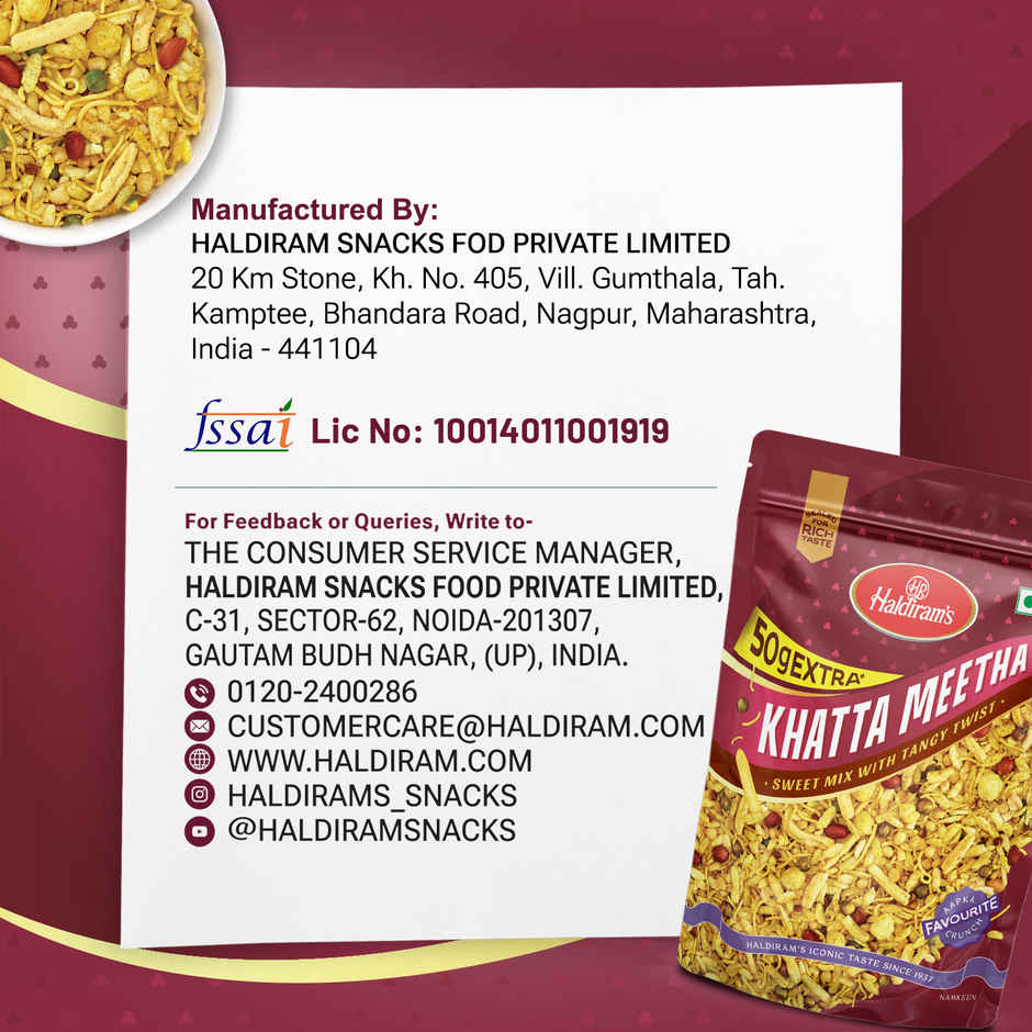 Haldiram's Khatta Meetha | Savory Snack