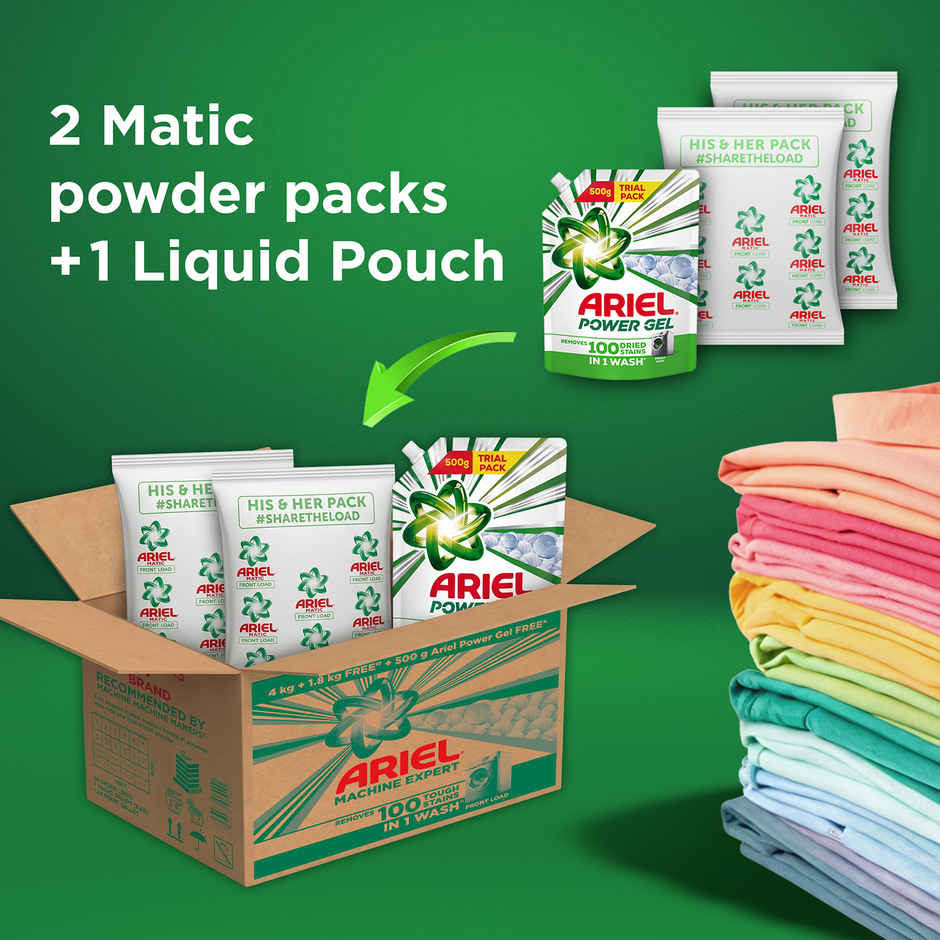 Ariel Matic Detergent Powder Front Load Liquid free|Washing Machine