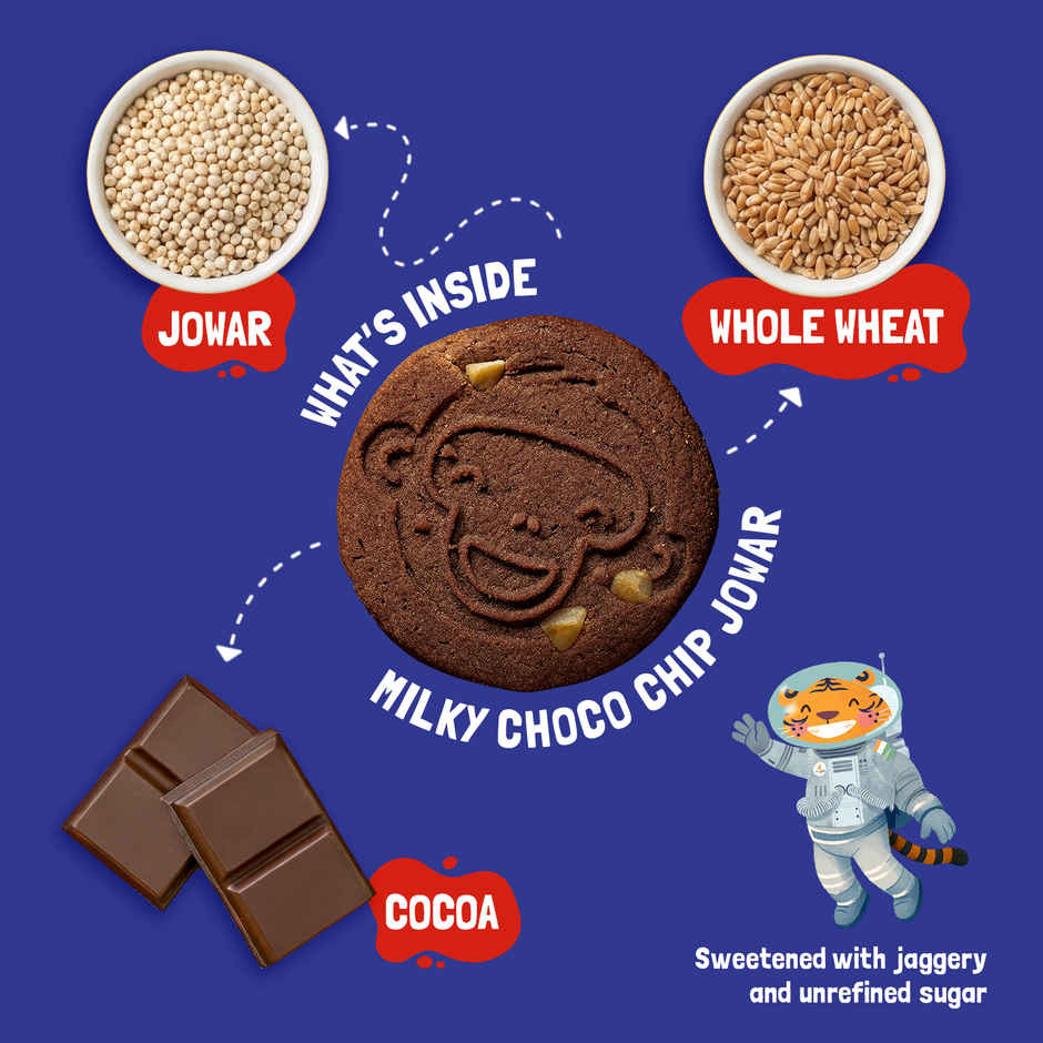 Slurrp Farm No Maida Milky Choco Chip Cookies - Yummy Biscuits For Kids