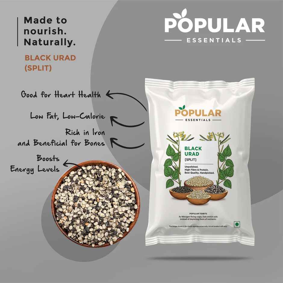 Popular Essentials Black Urad Split