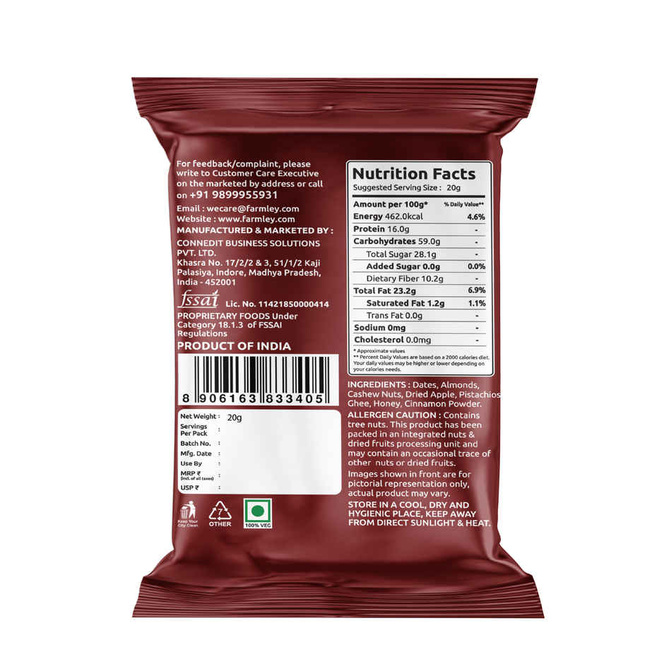 Farmley Apple Pie Date Bites | No Added Sugar