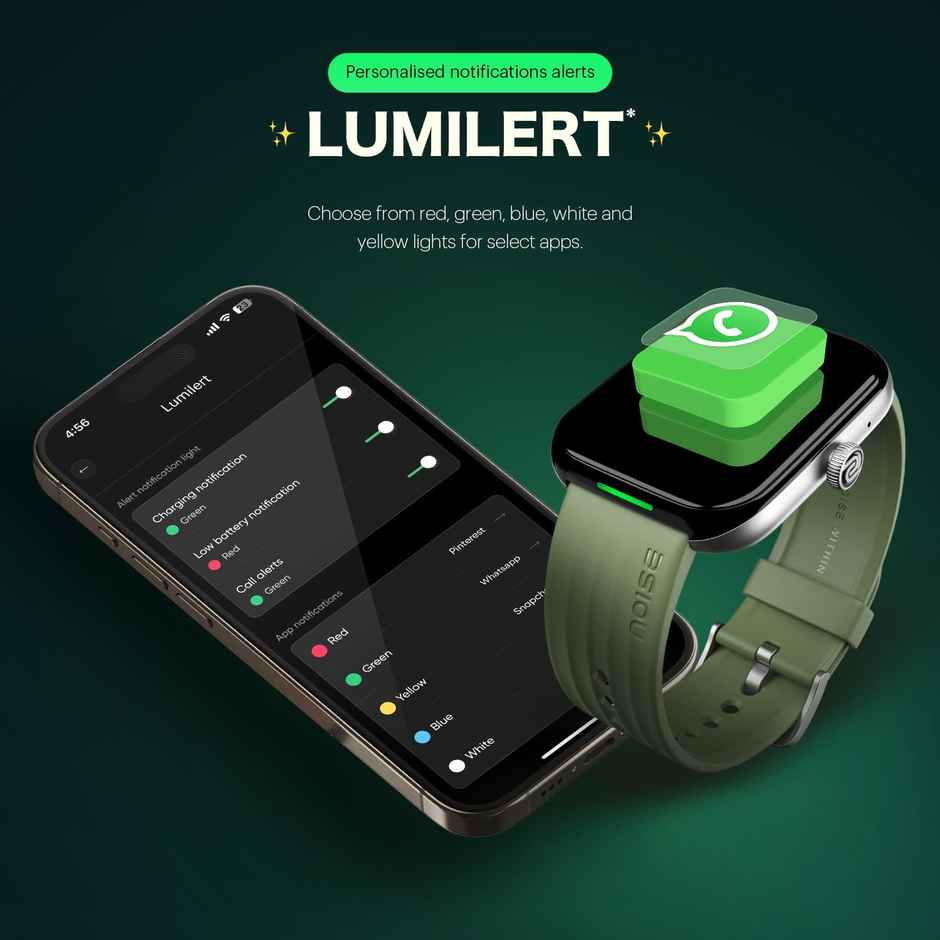 Noise ColorFit Ultra 3 Luminary Smartwatch - Olive Green